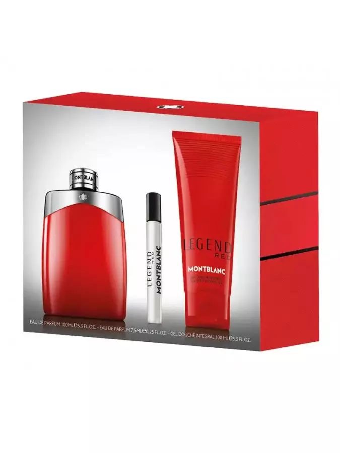 Montblanc Legend Red 3-Piece Gift Set for Men - Image 2