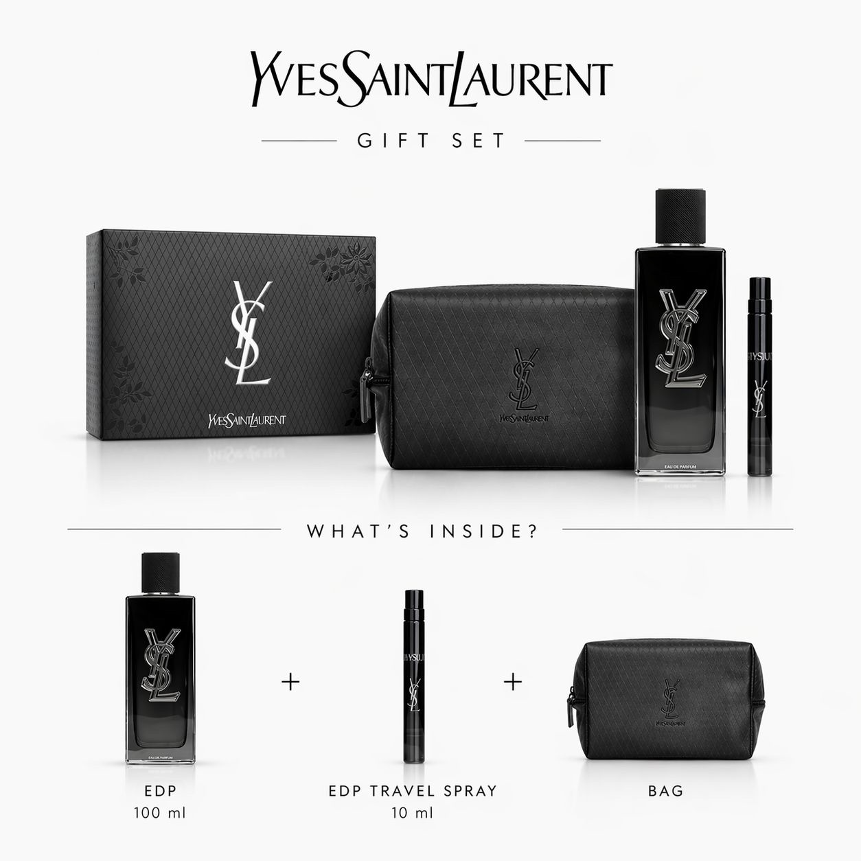 6b3a9907-4566-4e9d-bd6a-3d6f1d46fe1d Yves Saint Laurent MYSLF EDP Gift Set 100ml + 10ml + Pouch - Image 1