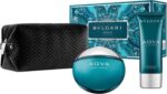 Bvlgari Aqva Pour Homme Gift Set 100ml EDT + 100ml After Shave Balm + Pouch