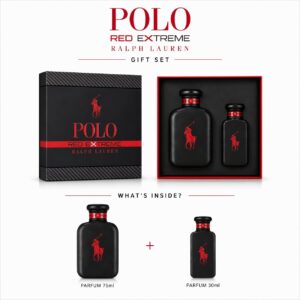 Ralph Lauren Polo Red Extreme Parfum Extrait Gift Set - Spray 75ml + Travel Spray 30ml