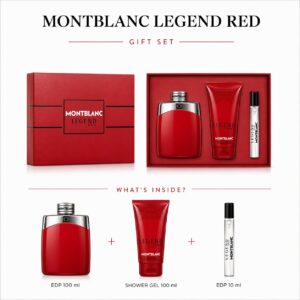 Montblanc Legend Red 3-Piece Gift Set for Men