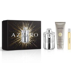 Azzaro Wanted Gift Set for Men 100ml + EDP 10ml + Hair & Body Shampoo 75ml